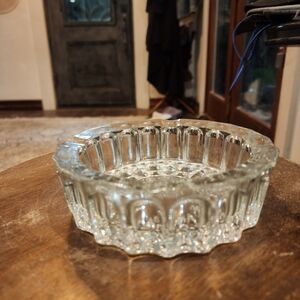 Vintage KIG Pressed Glass Ashtray